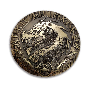 Here Be Dragons- Engraved Worry Coin of Awesomeness