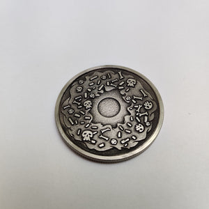 Deathnut Flat, a Deathly Coin in Metal