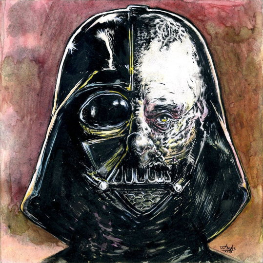 Vader Under the Mask- original fine art