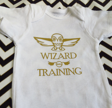 Load image into Gallery viewer, Onesies: &quot;Wizard in Training&quot; Harry Potter Inspired Shirt