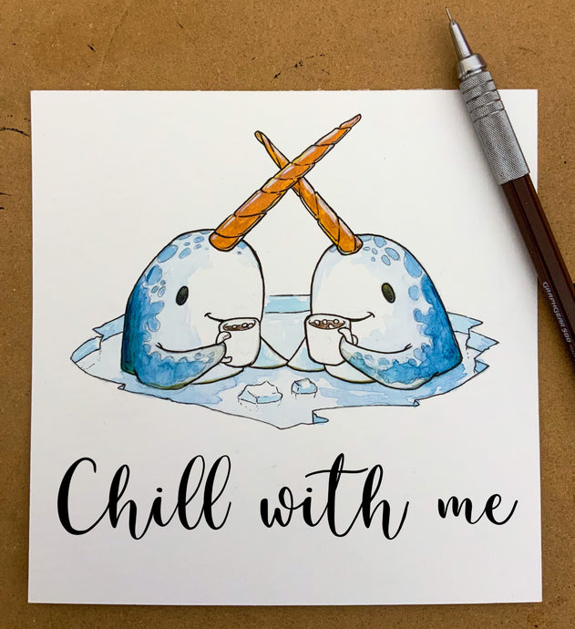 Narwhal cocoa, print