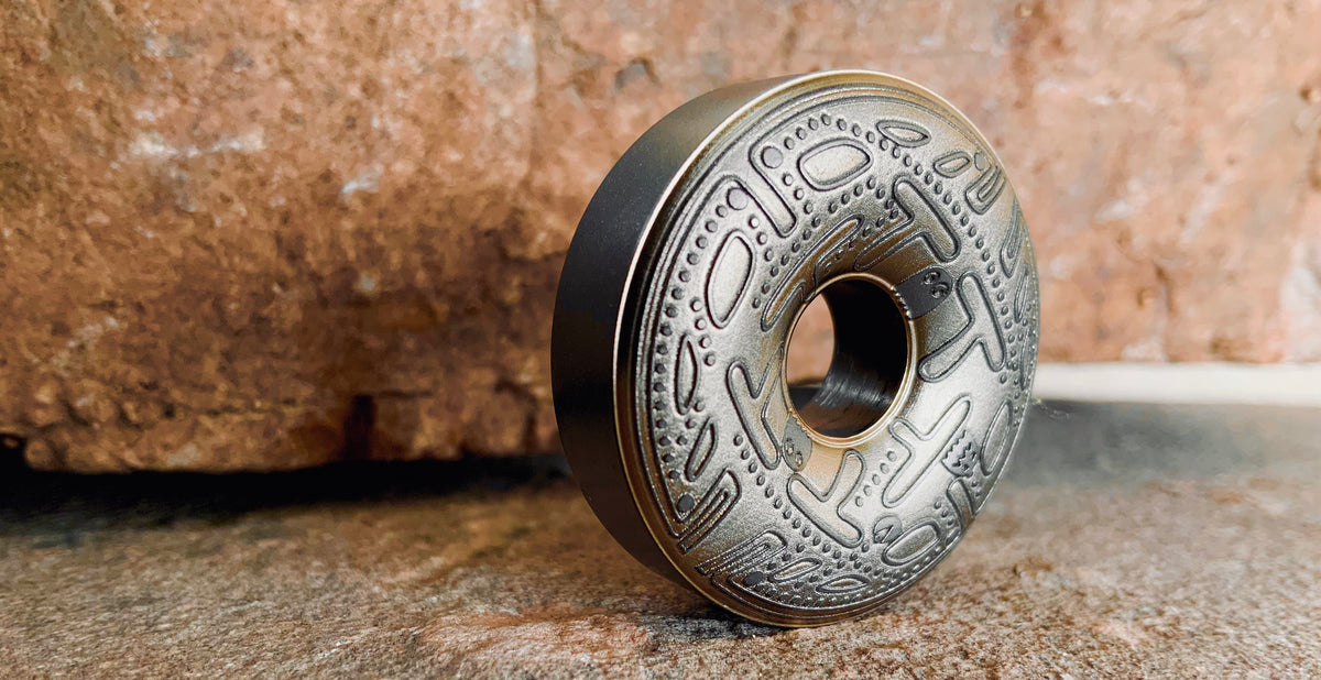 Titanium Pac-nut. A tribute to the little yellow guy, running from gho ...