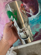 Load image into Gallery viewer, Morning, Joe!  Durable Vinyl Sticker of an Octopus.